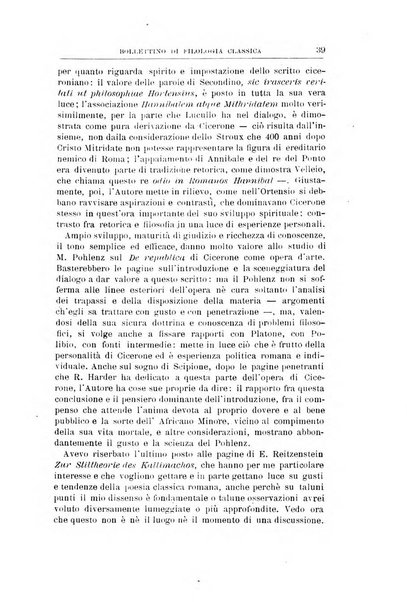 Bollettino di filologia classica