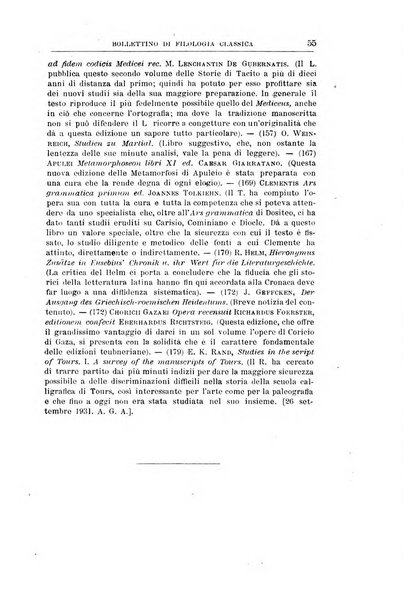 Bollettino di filologia classica