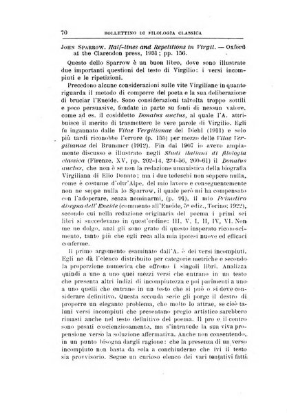 Bollettino di filologia classica