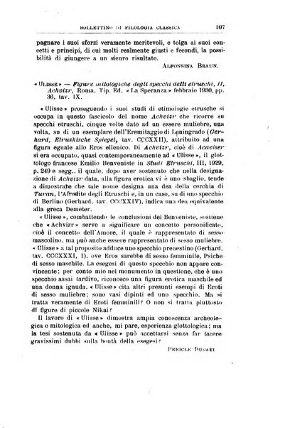 Bollettino di filologia classica