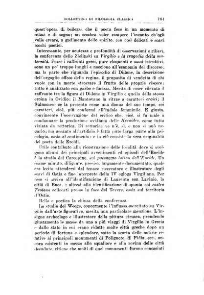 Bollettino di filologia classica