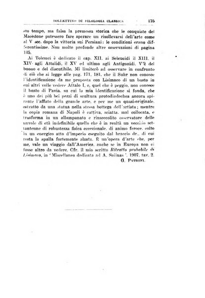 Bollettino di filologia classica