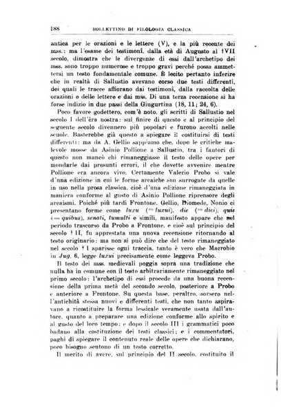 Bollettino di filologia classica