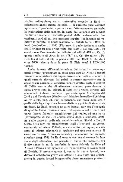 Bollettino di filologia classica