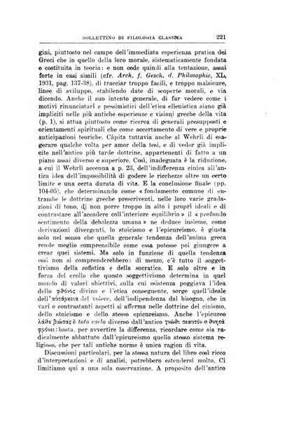 Bollettino di filologia classica