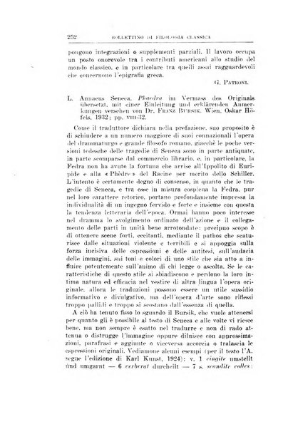 Bollettino di filologia classica