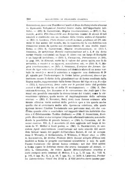 Bollettino di filologia classica