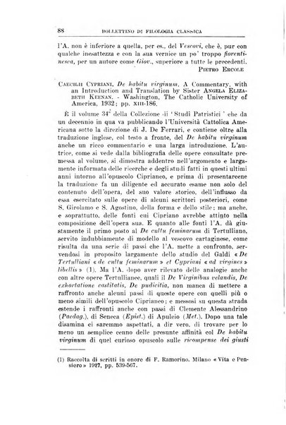 Bollettino di filologia classica