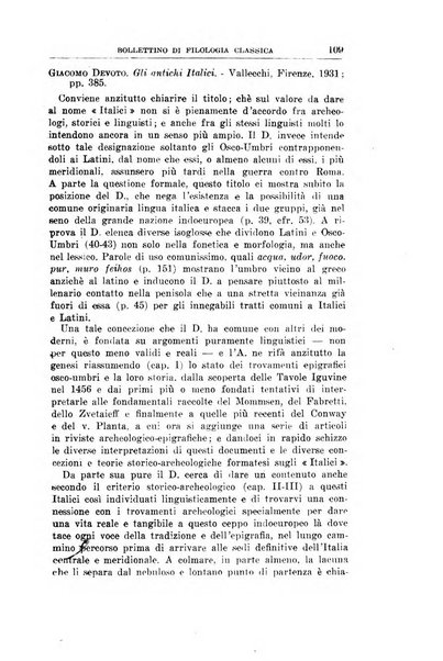 Bollettino di filologia classica