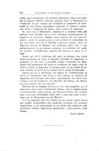 Bollettino di filologia classica