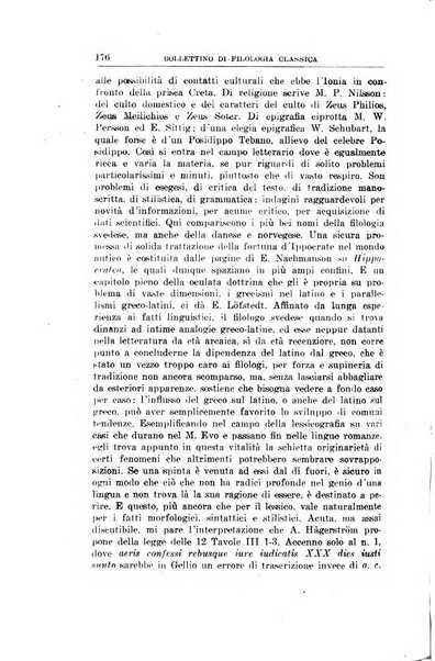 Bollettino di filologia classica