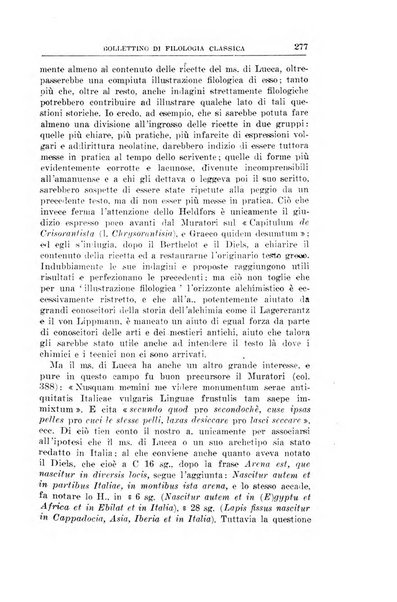 Bollettino di filologia classica