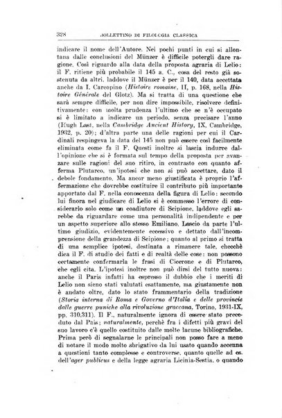 Bollettino di filologia classica