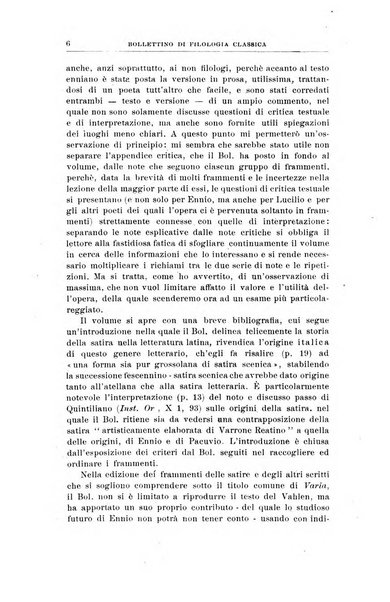 Bollettino di filologia classica