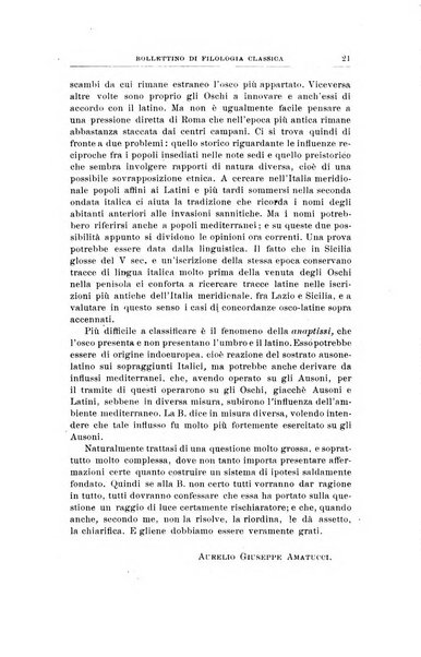 Bollettino di filologia classica