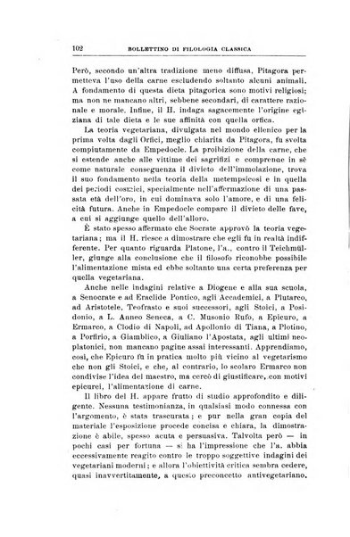 Bollettino di filologia classica