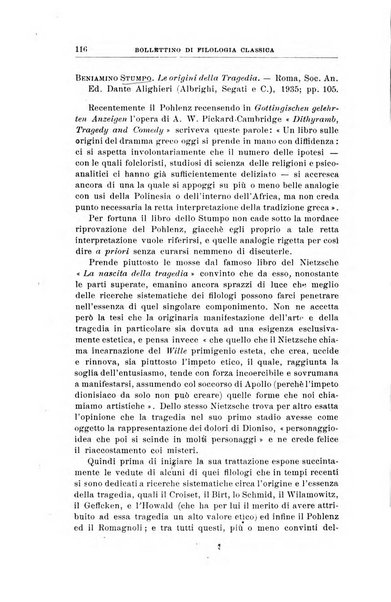 Bollettino di filologia classica