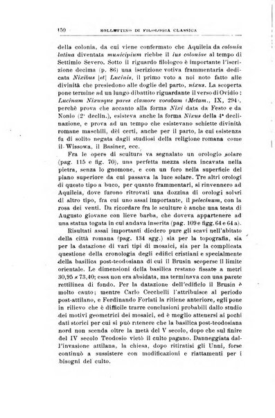 Bollettino di filologia classica