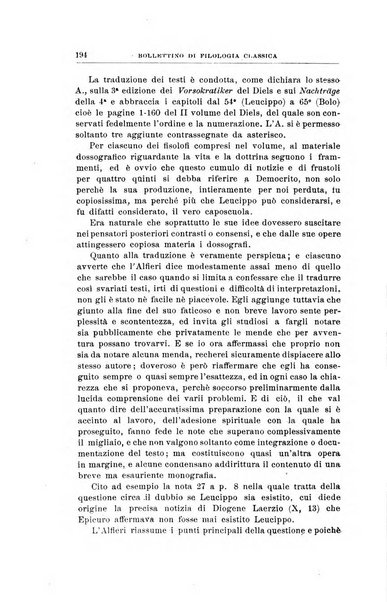 Bollettino di filologia classica