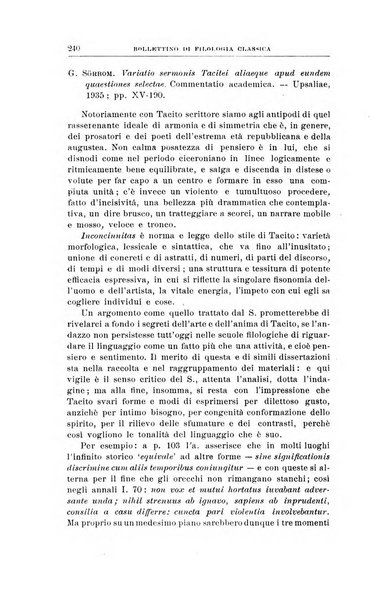 Bollettino di filologia classica