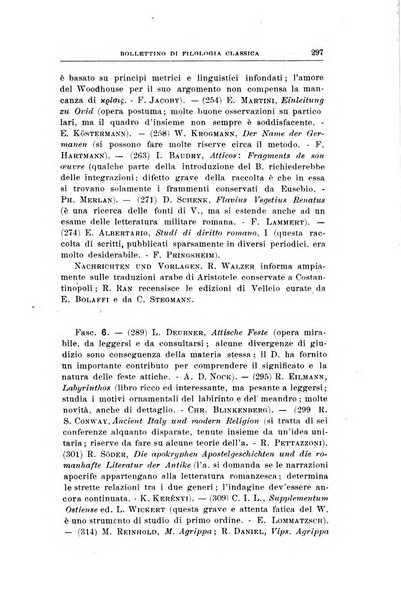 Bollettino di filologia classica