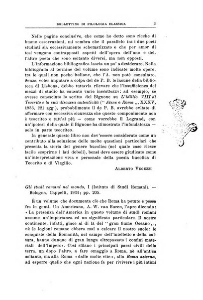 Bollettino di filologia classica