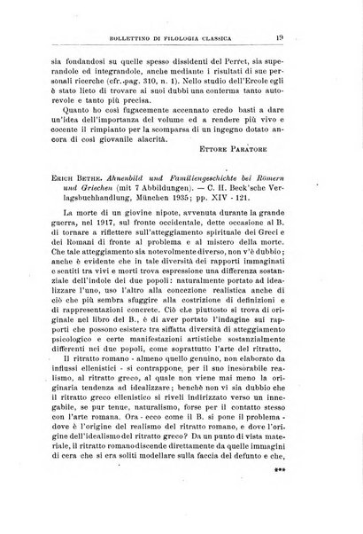 Bollettino di filologia classica