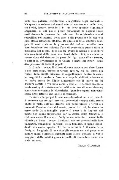 Bollettino di filologia classica