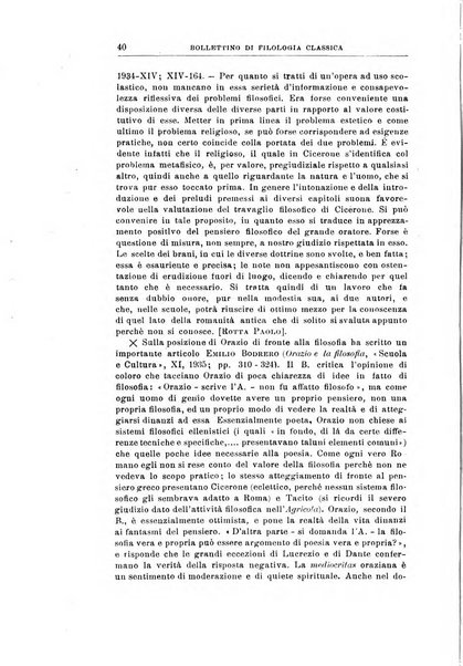 Bollettino di filologia classica