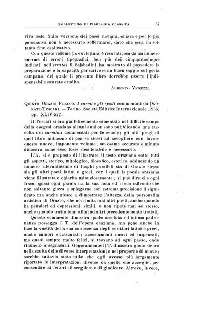 Bollettino di filologia classica