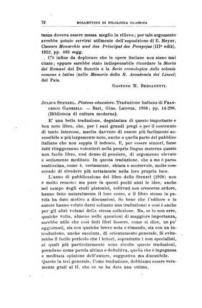 Bollettino di filologia classica