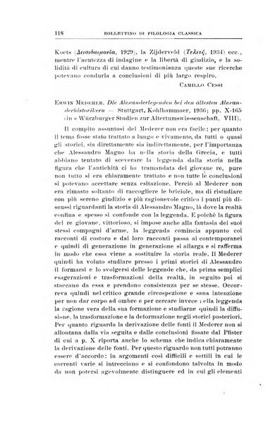 Bollettino di filologia classica