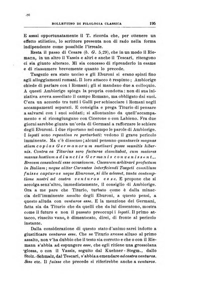 Bollettino di filologia classica