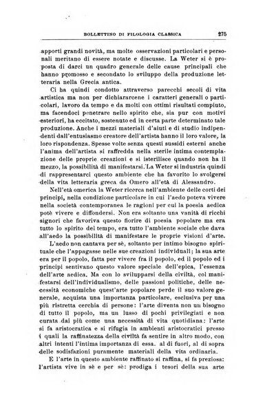 Bollettino di filologia classica