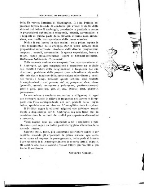 Bollettino di filologia classica