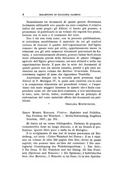 Bollettino di filologia classica