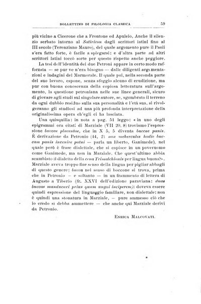 Bollettino di filologia classica