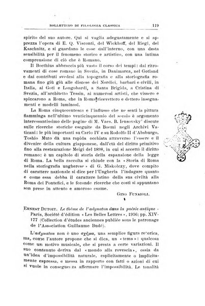 Bollettino di filologia classica