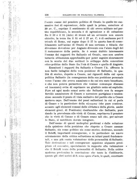 Bollettino di filologia classica