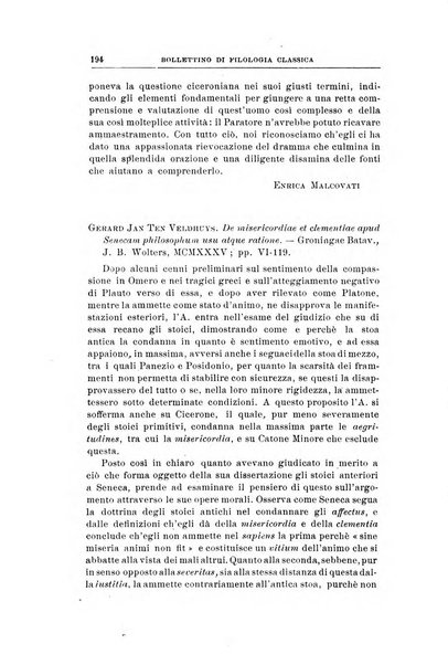 Bollettino di filologia classica