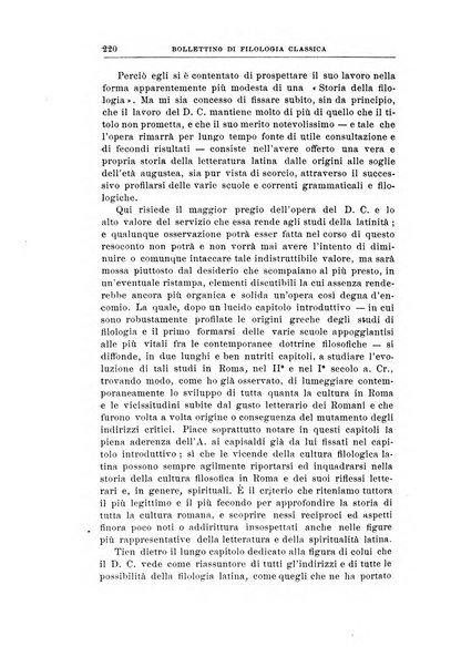 Bollettino di filologia classica