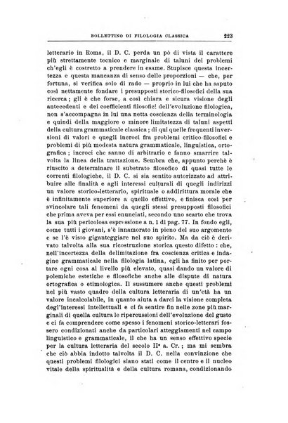 Bollettino di filologia classica