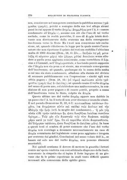 Bollettino di filologia classica