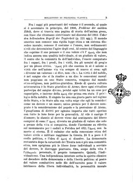 Bollettino di filologia classica