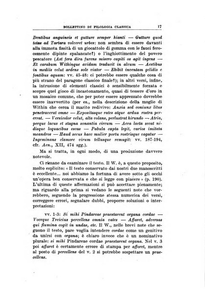 Bollettino di filologia classica