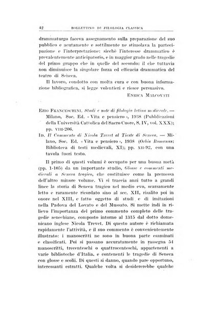 Bollettino di filologia classica