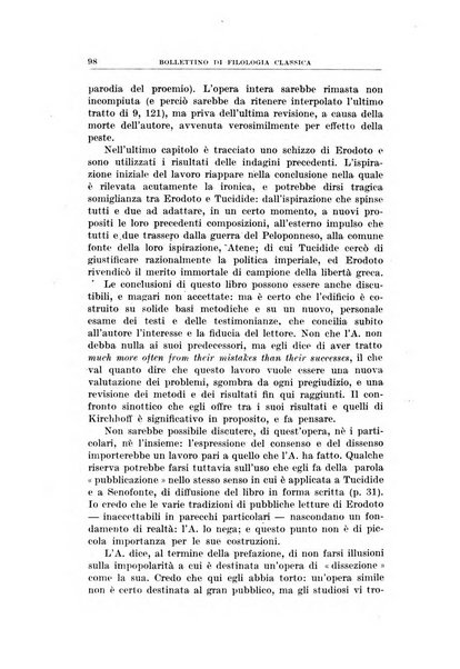 Bollettino di filologia classica