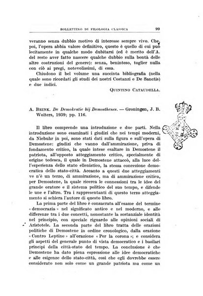 Bollettino di filologia classica