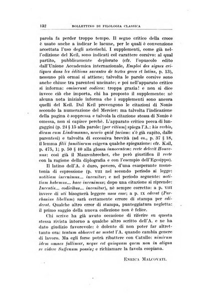 Bollettino di filologia classica