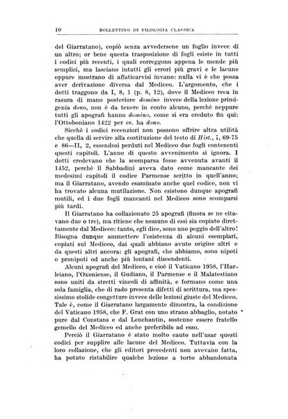 Bollettino di filologia classica